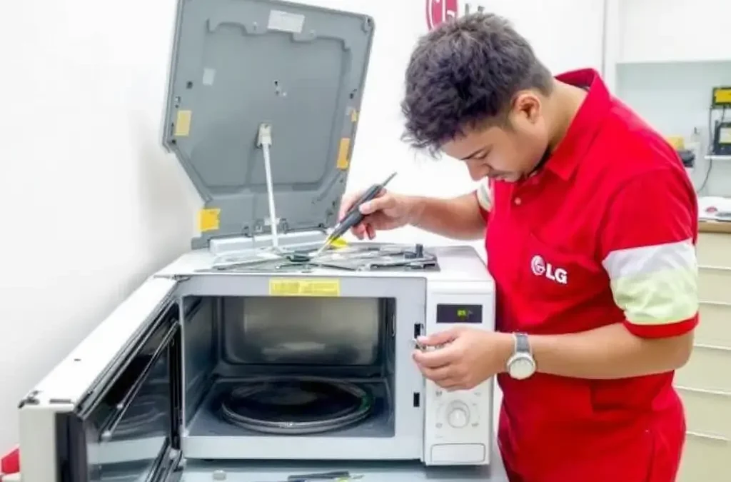 صيانة ميكروويف إل جي حلول سريعة لإصلاح الأعطال بضمان 6 شهور